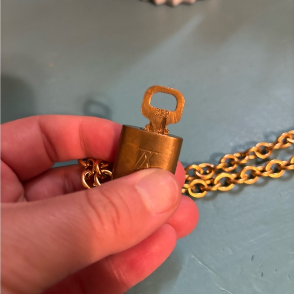 Louis Vuitton Lock and Key Necklace - Picture 4 of 5